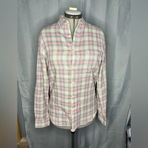 Faherty Pastel Plaid Button Down Shirt